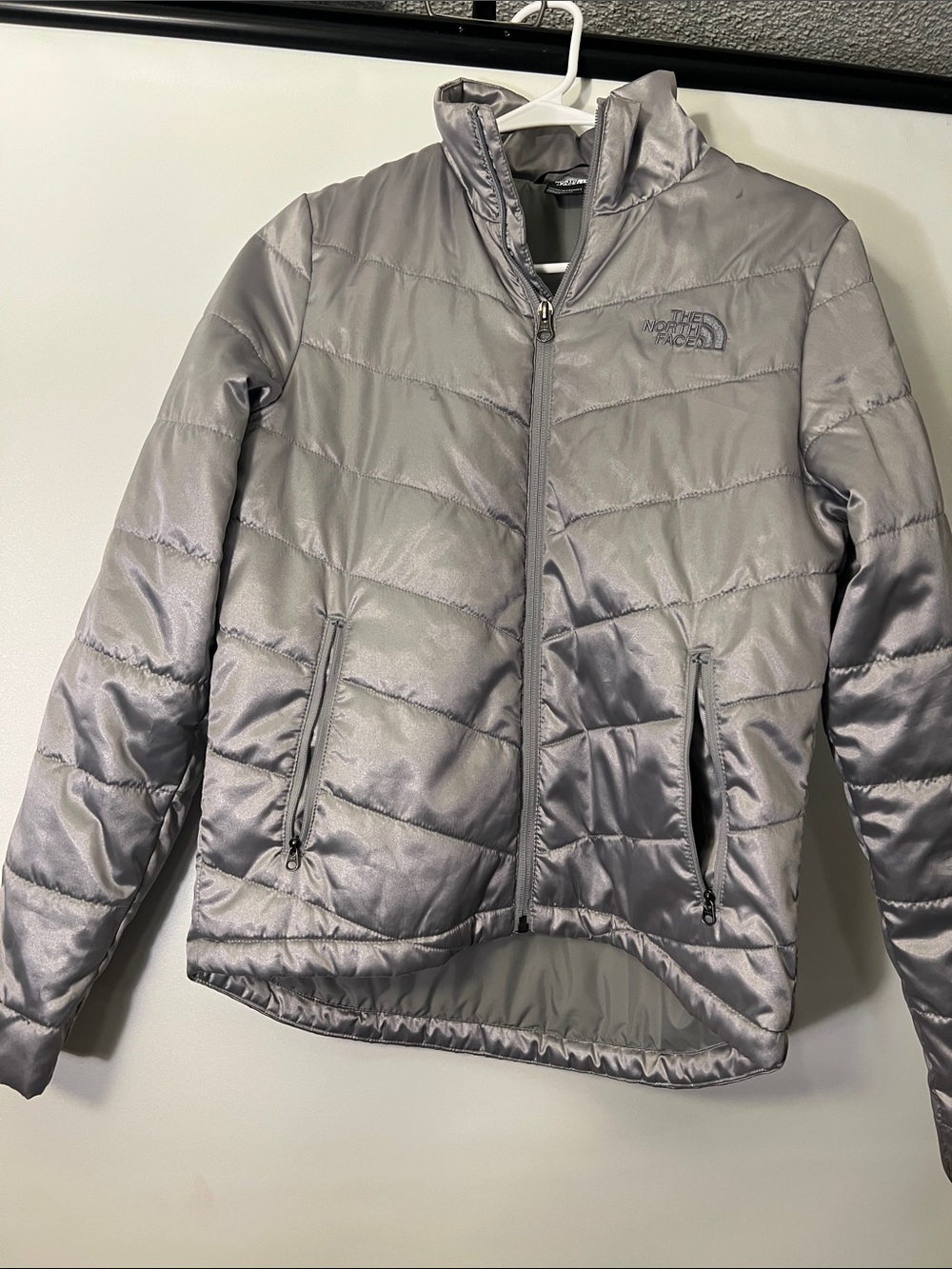 The North Face Women’s Silver Quilted Puffer Jacket